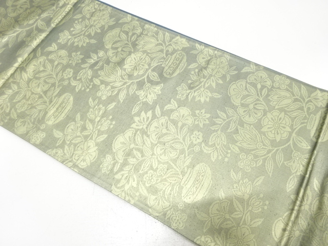 JAPANESE KIMONO / FUKURO OBI / SILK / WOVEN VASE